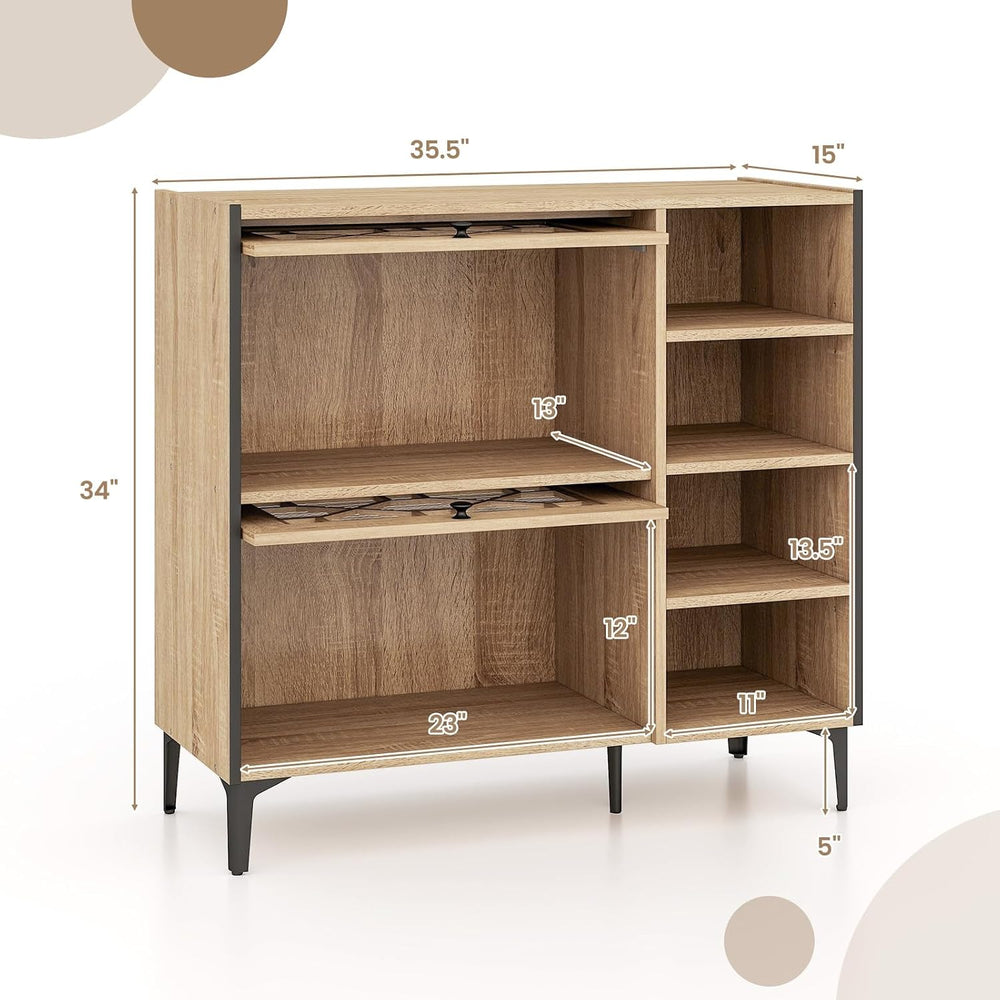 LOKO Shoe Storage Cabinet, Modern Shoe Organizer with Flip Doors, Adjustable ...