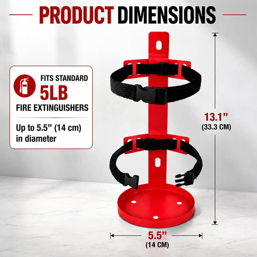 Fire Extinguisher Mount - Heavy Duty Metal Wall Mount Bracket,Adjustable Quic...