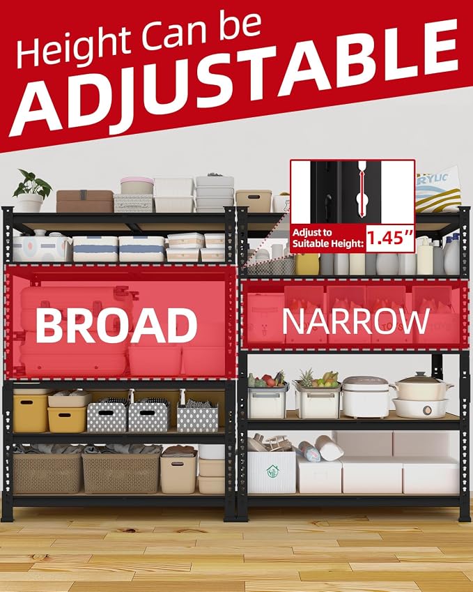 PrimeZone 36" x 16" x 72" Heavy Duty Storage Shelves