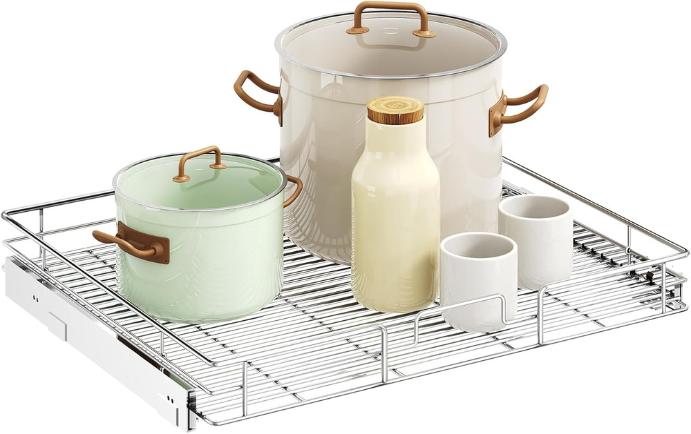 LOVMOR Pull Out Cabinet Organizer 31½" W x 21½" D, Kitchen Cabinet ...