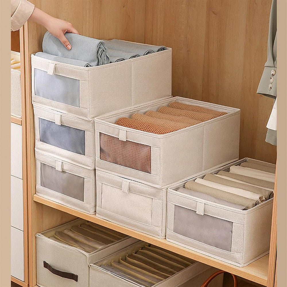 Linen Closet Organizers And Storage, 6 Pack Closet Storage Bins Linen Closet ...