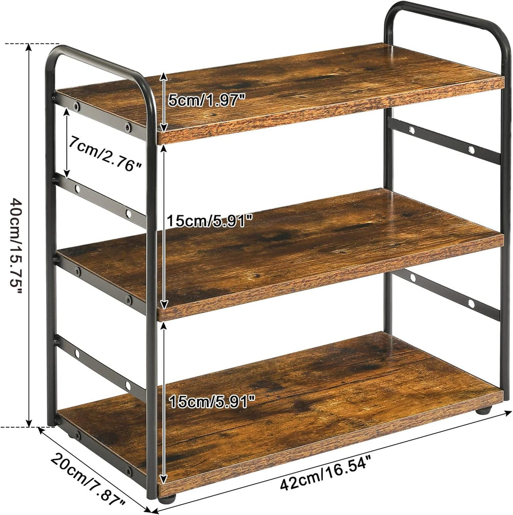 IBUYKE Counter Shelf,Kitchen Organization and Storage,Brown TWJ001H