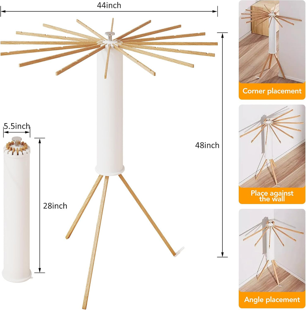 Clothes Drying Rack Tripod,Drying Rack Clothing,Laundry Drying Rack,Floor Sta...