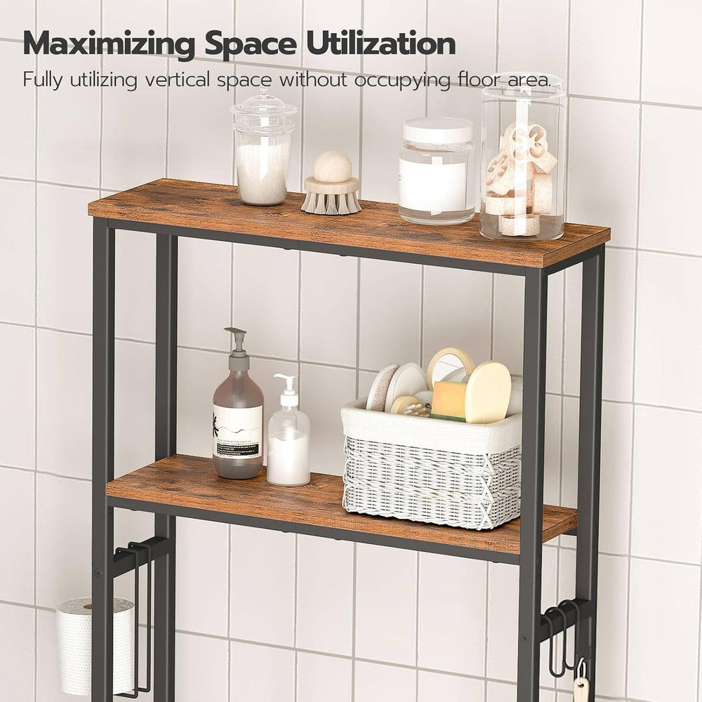 HOOBRO Over The Toilet Storage, 2-Tier freestanding Over the Toilet Storage, ...