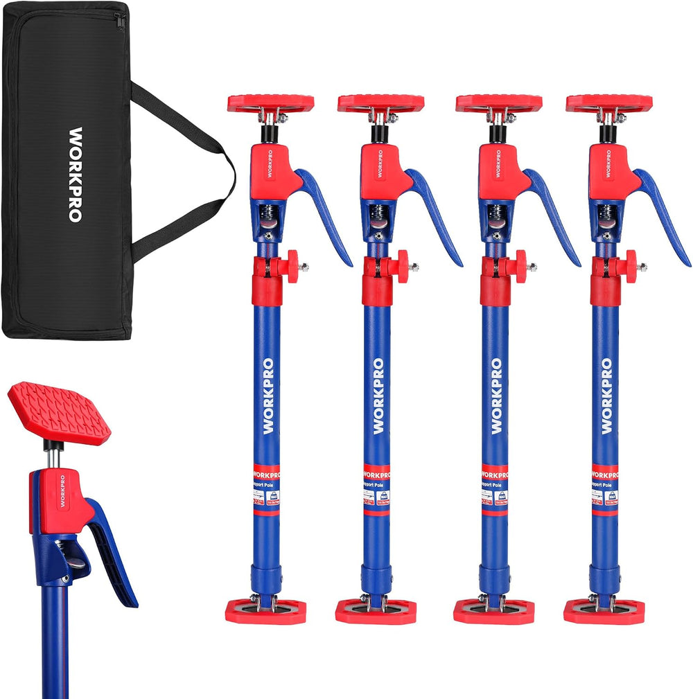 WORKPRO Cabinet Jacks, 23-5/8" to 45-1/4" Adjustable Support Pole, ...