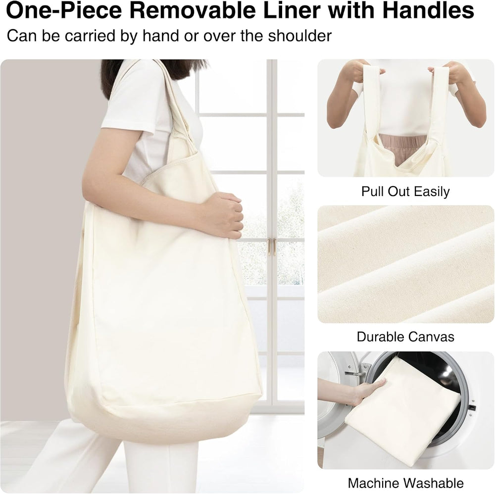 STO STO 1-Section Laundry Hamper with Wheels, 120L Rolling Laundry Basket