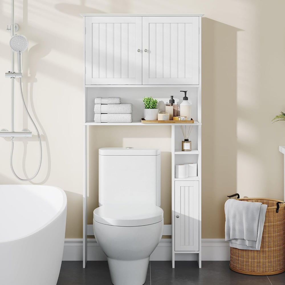 ChooChoo Bathroom Over The Toilet Storage Cabinet with Doors and Shelf