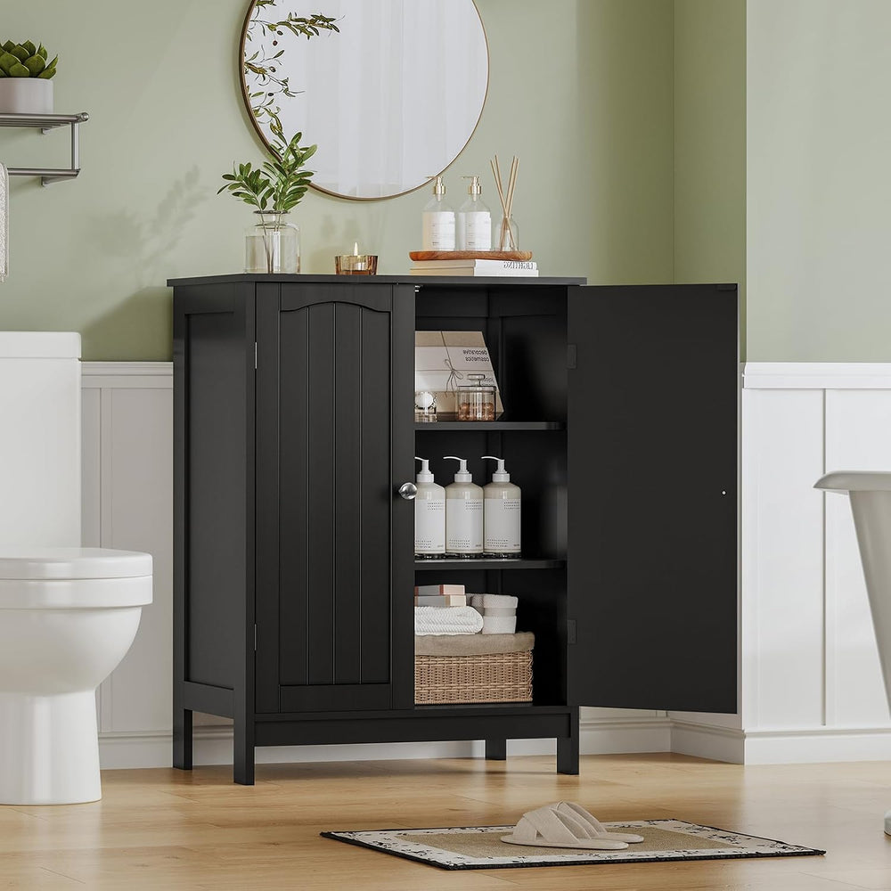 Iwell Bathroom Cabinet, Bathroom Storage Cabinet with 2 Doors & 3 Shelves...
