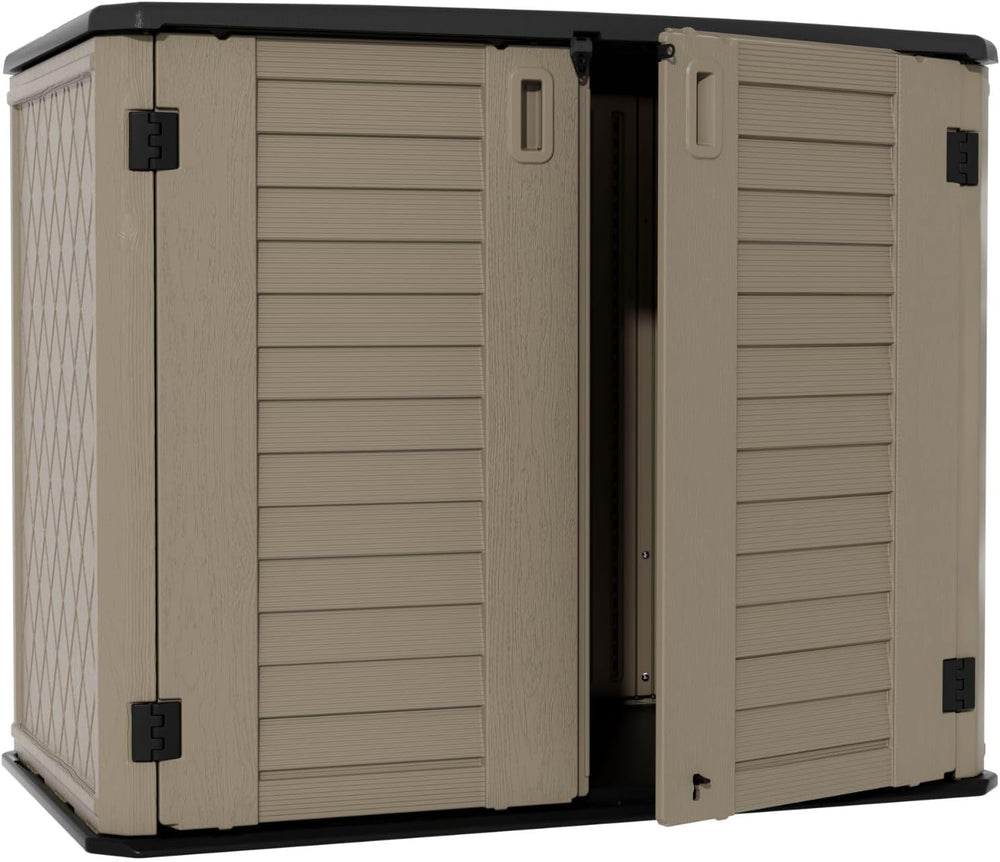 ZZM 4x2.5 FT Outdoor Storage Shed, Resin Waterproof Storage Cabinet