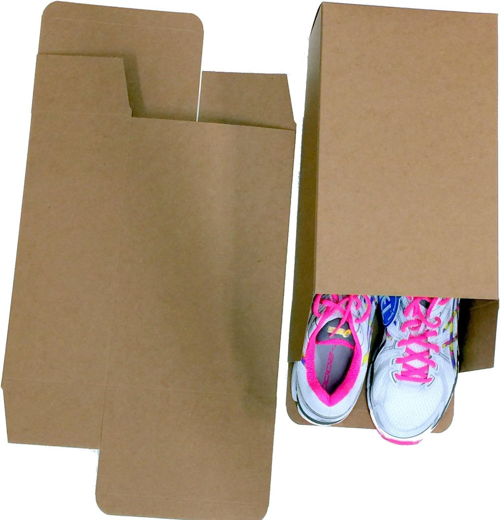 Bubblefast! One Piece Reverse Tuck Carton Storage Shoe Boxes for Large Shoes ...