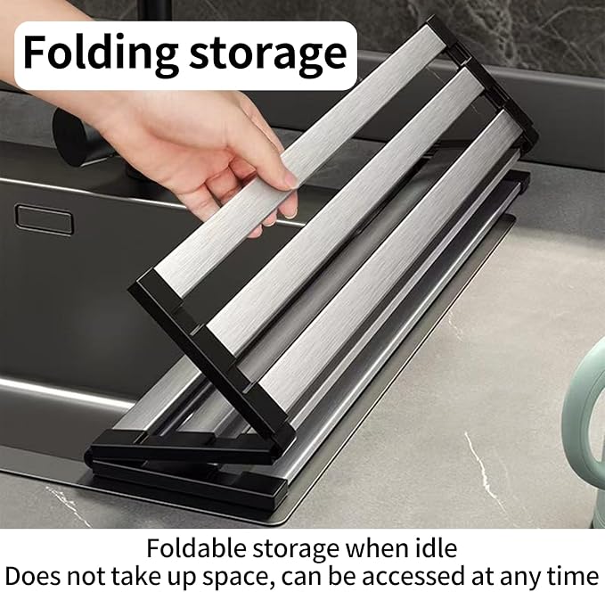 Foldable Dish Drying Rack, Over The Sink Dish Drying Rack ，Dish Drying mat，Dish