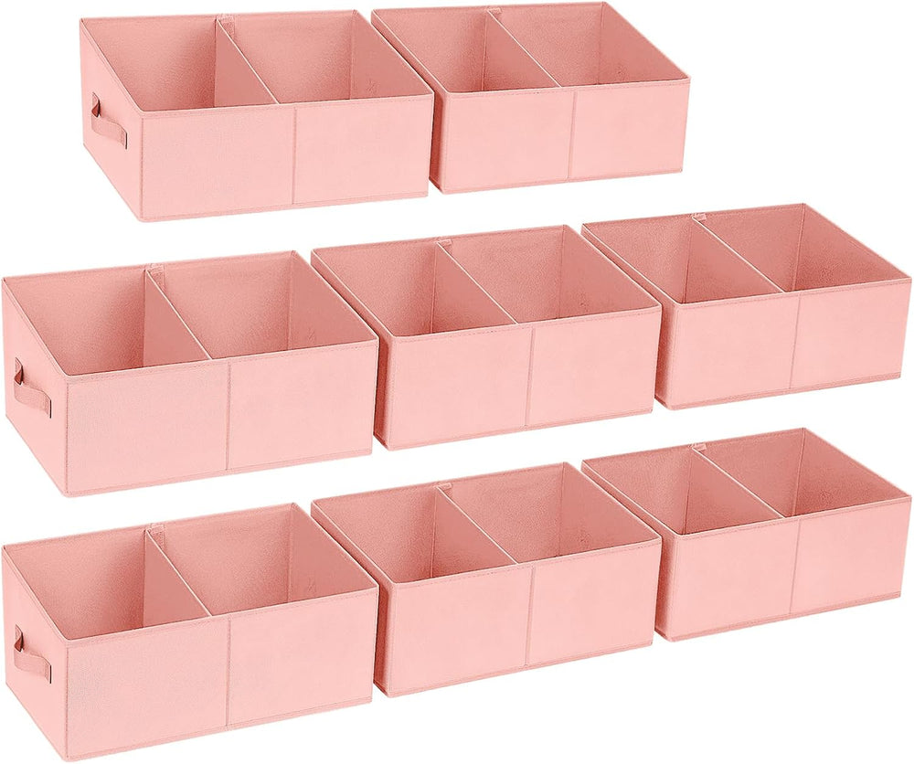 DIMJ Large Closet Shelf Organizer Bins 8 Packs