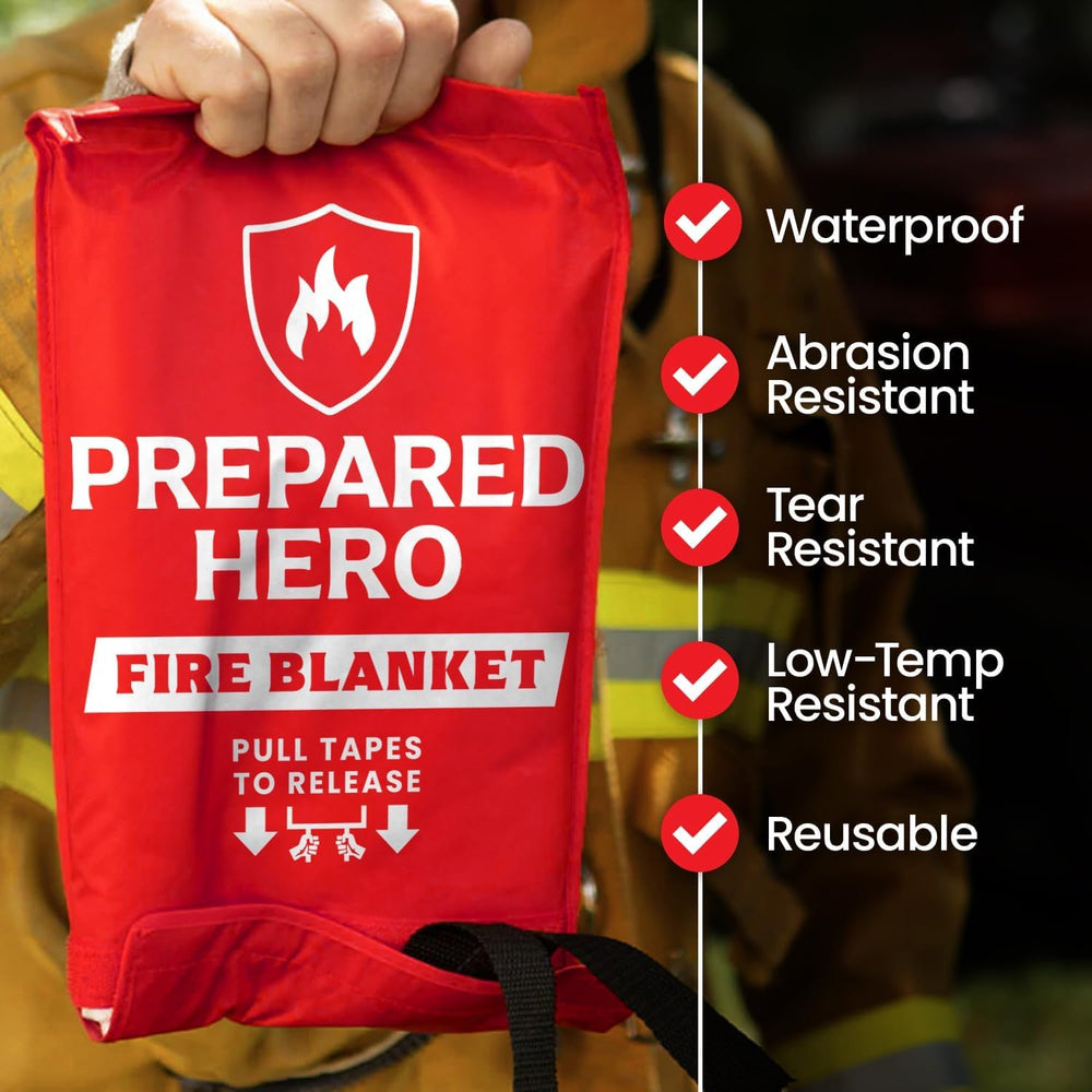 Prepared Hero Emergency Fire Blanket XL, Kitchen & Home, 47 x 71 in, 1 Pack