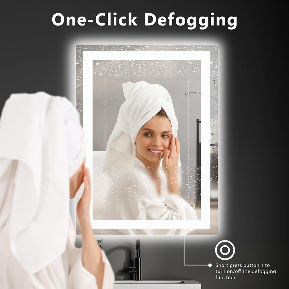 DUMOS 24"x32" LED Bathroom Mirror, Bathroom Vanity Mirror