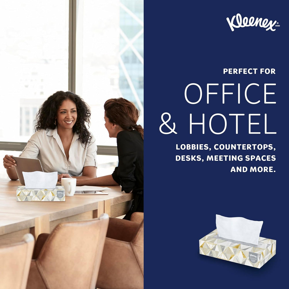 Kleenex Professional Facial Tissue, Bulk, 12 Boxes x 125 Tissues (03076)