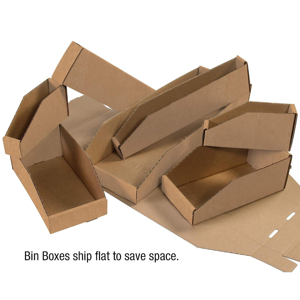 Ship Now Supply SNBINMT812K Open Top Bin Boxes, 8" x 12" x 4 1/2&qu...