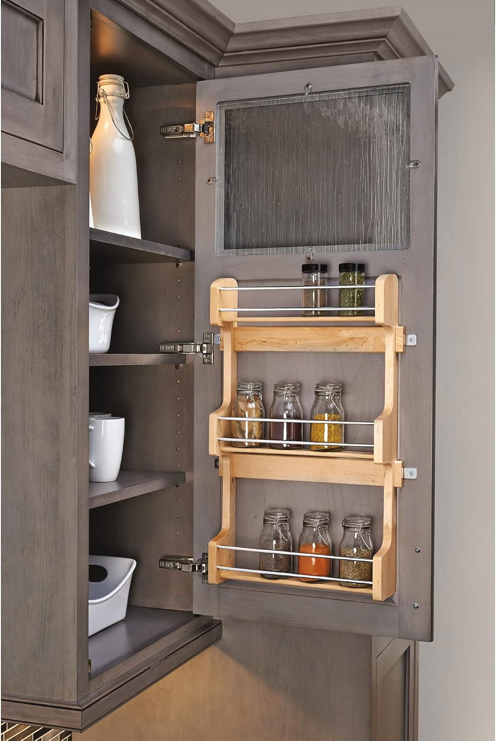 Rev-A-Shelf 18" 3 Tiered Pull Out Shelf Organizer for Kitchen Cabinets, ...