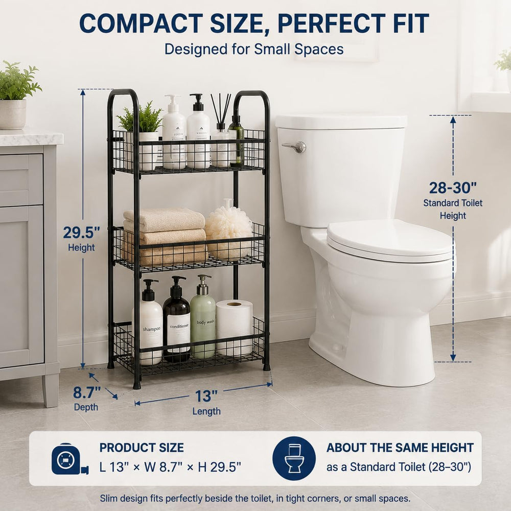 PROXRACER 3 Tier Bathroom Storage Shelf & Organizer, Kitchen Rack