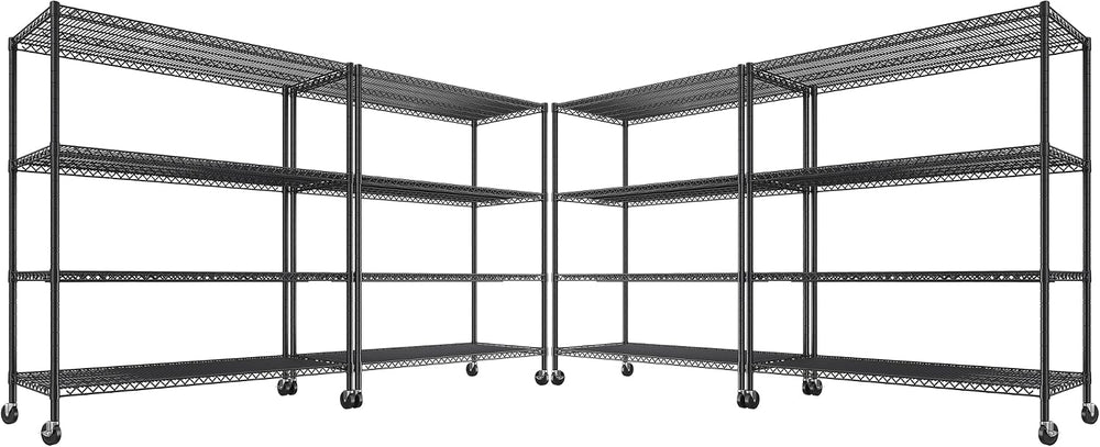 REIBII 55.5''W Heavy Duty Metal Shelves (4PCS)