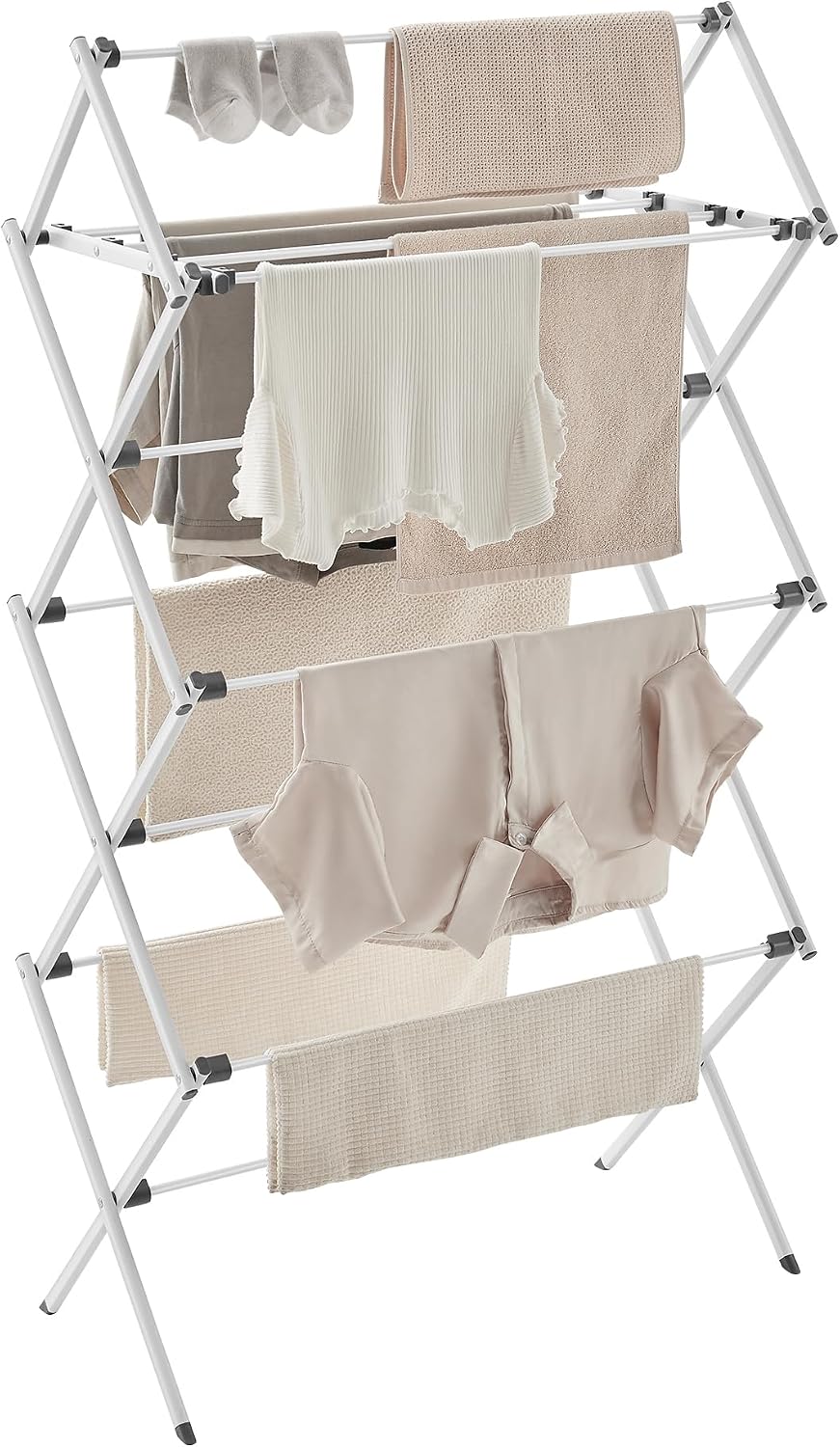 SONGMICS Foldable Clothes Drying Rack, 29.5 x 14.6 x 53.1 Inches