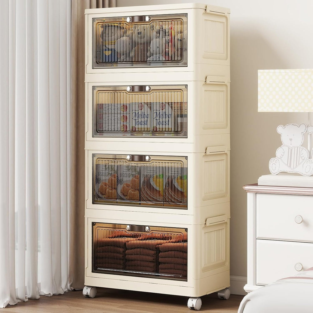 4 Tier - 34QT Storage Bins