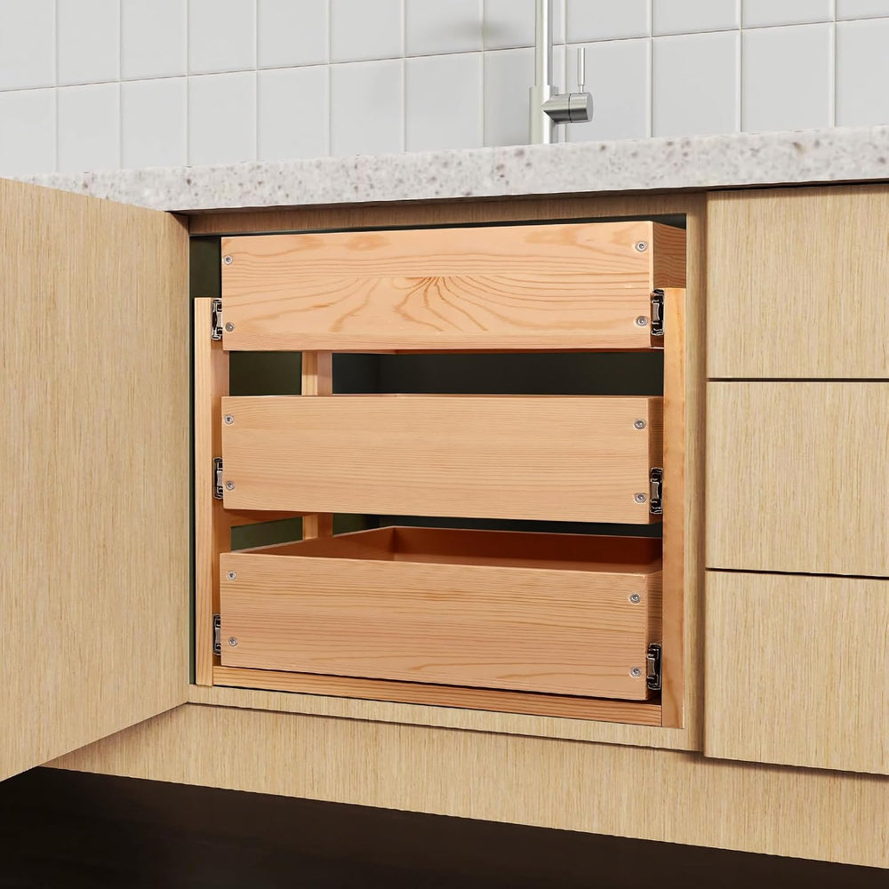 Pull Out Cabinet Organizer 14''W×21''D×19''H Slide Ou...