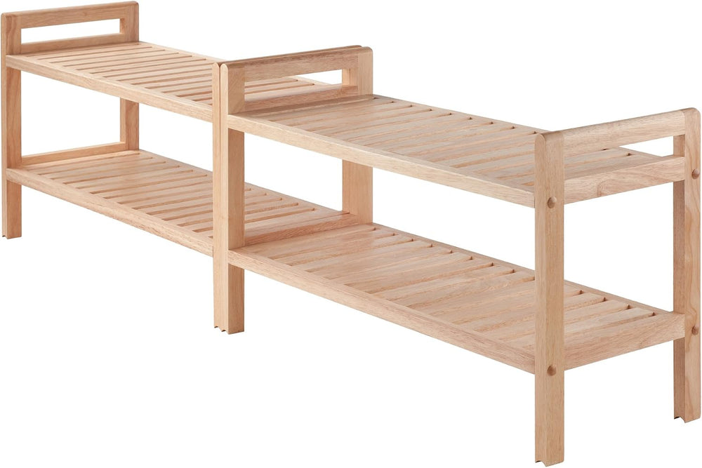Winsome Mercury Shoe Rack, Natural, 27.24x10.71x32.01