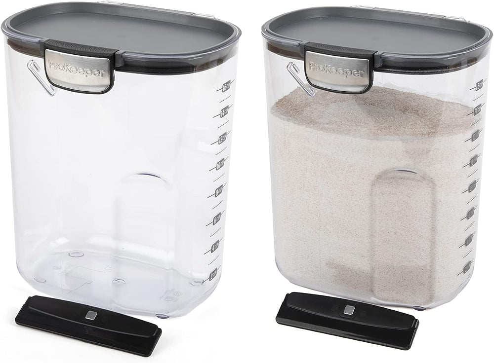 Progressive International ProKeeper+ Clear Plastic Airtight Food Baker's ...