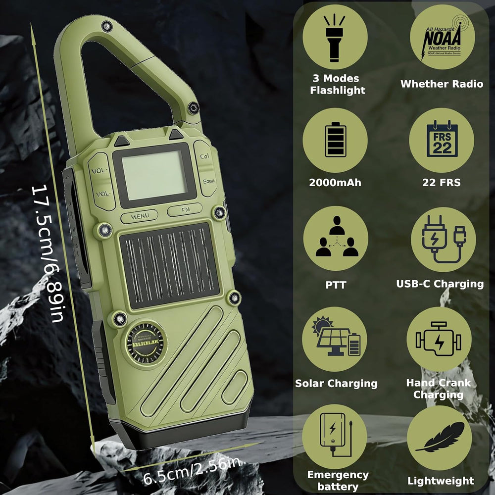 Walkie Talkies Long Range for Adults, Emergency Heavy Duty 2 Way Radio with F...