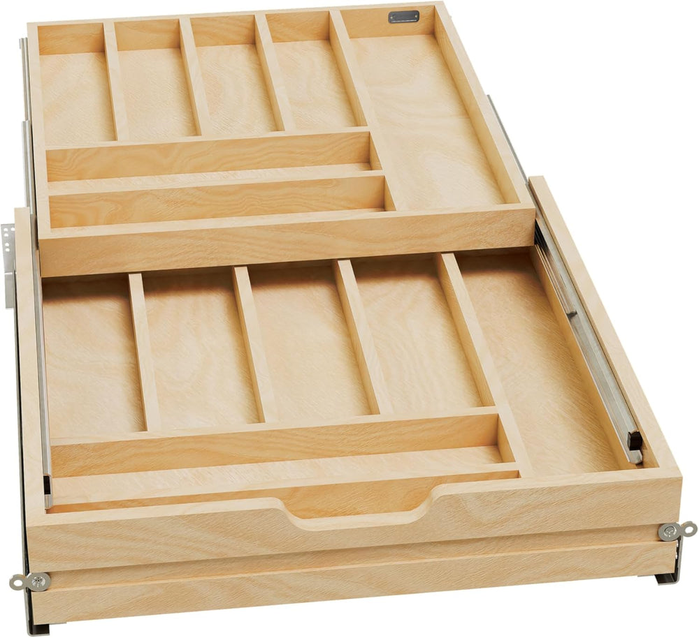 Rev-A-Shelf Replacement Cutlery Drawer System, Min Opening of 21"W