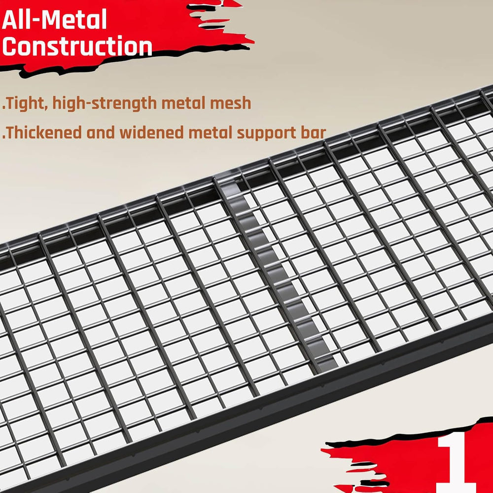 5-Tier Storage Shelves, 68" W Garage Shelving Heavy Duty Metal Adjustabl...