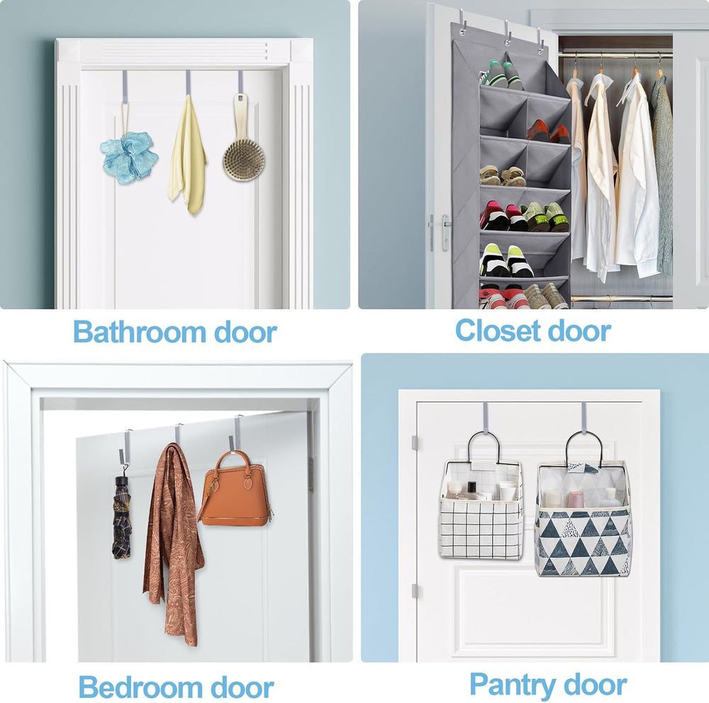 FENTEC Over the Door Shoe Organizer, 2 Pack Hanging Shoe Organizer, 3 Pack St...
