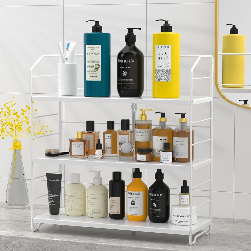 Bathroom Countertop Organizer, 3-Tier Bathroom Counter Organizer, 8-Levels He...