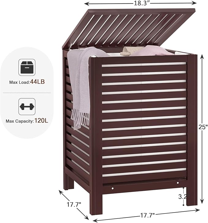 Homykic Bamboo Laundry Hamper