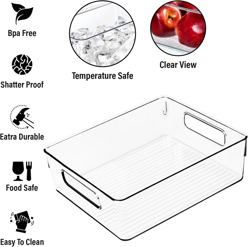 Clear Plastic Storage Bins, Pantry Organizers and Storage, Kitchen Organizati...