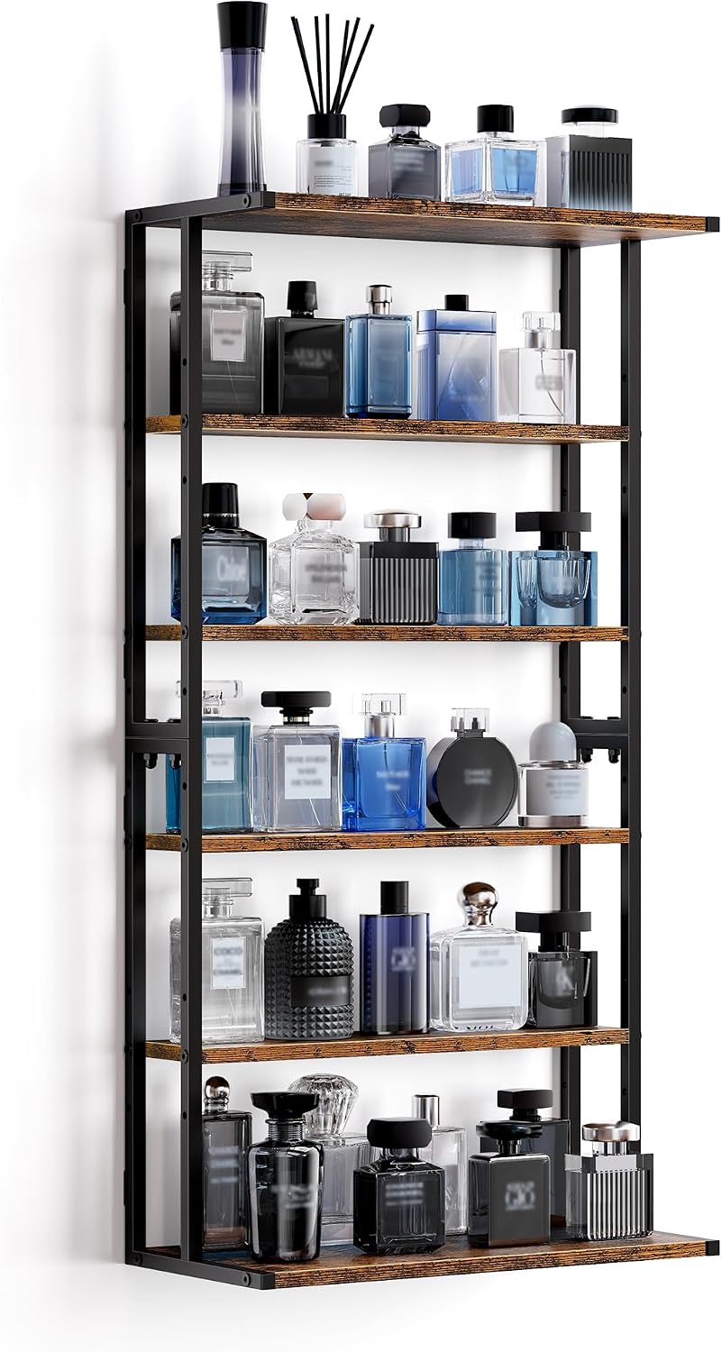 Emfogo Cologne Organizer for Men, Perfume Organizer Wall Mount & Desktop,...