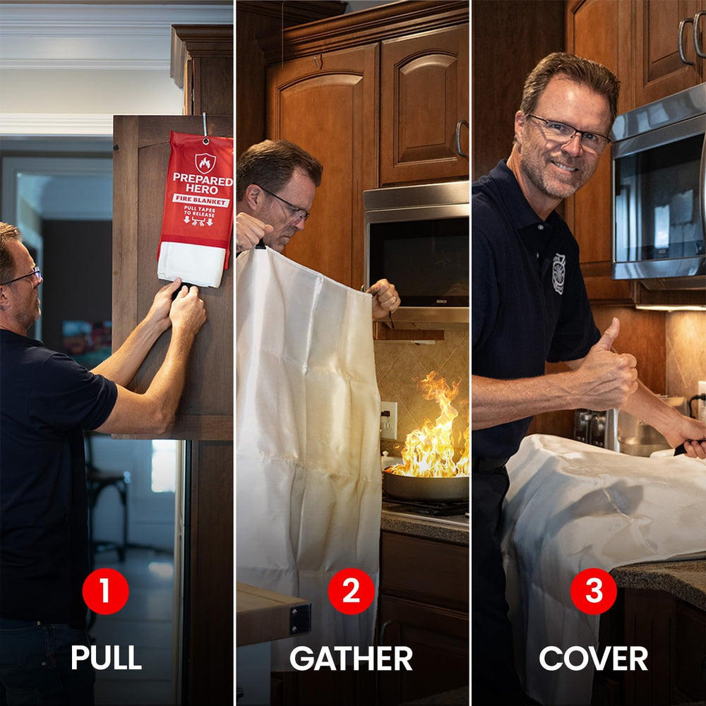 Prepared Hero Emergency Fire Blanket, Kitchen & Home, 39 x 39 in, 1 Pack