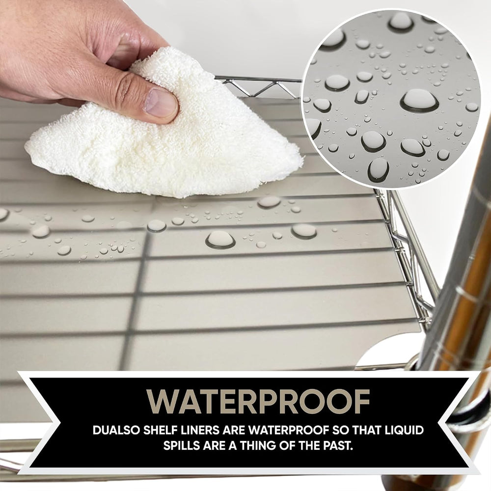 Dualso Wire Shelf Liner Wire Rack Shelf Mat-Thick Wire Shelf Cover-Waterproof...
