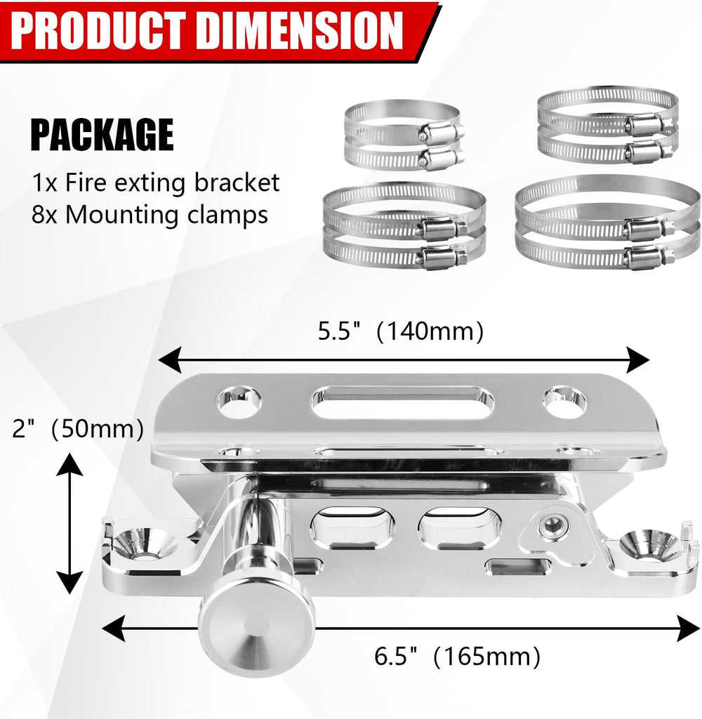Quick Release Adjustable Roll Bar Fire Extinguisher Mounting Holder Compatibl...