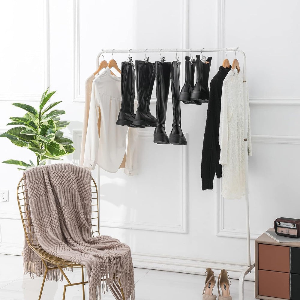 100 Pack Boot Hanger Legging Organizer for Closet, Boot Holder, Hanging Clips...