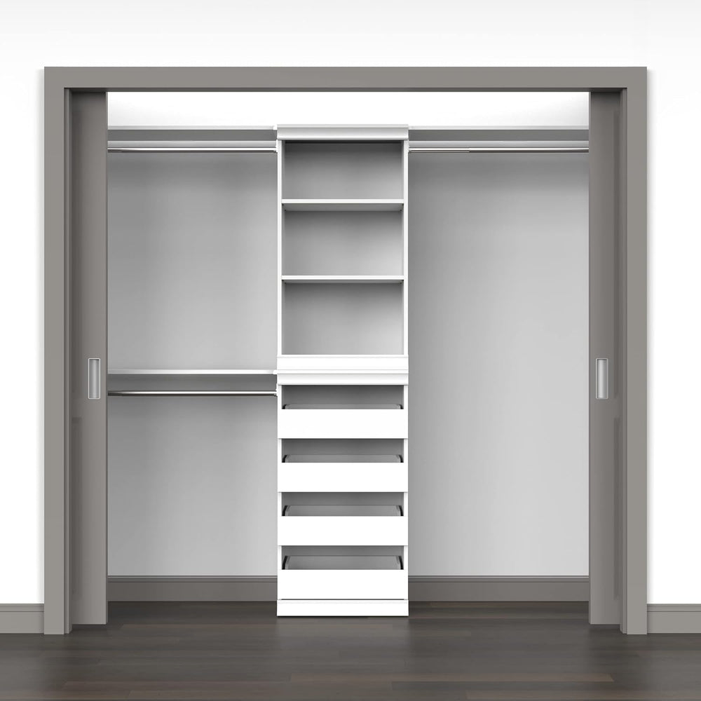 ClosetMaid Modular Storage Shelf Unit with 3 Shelves, White
