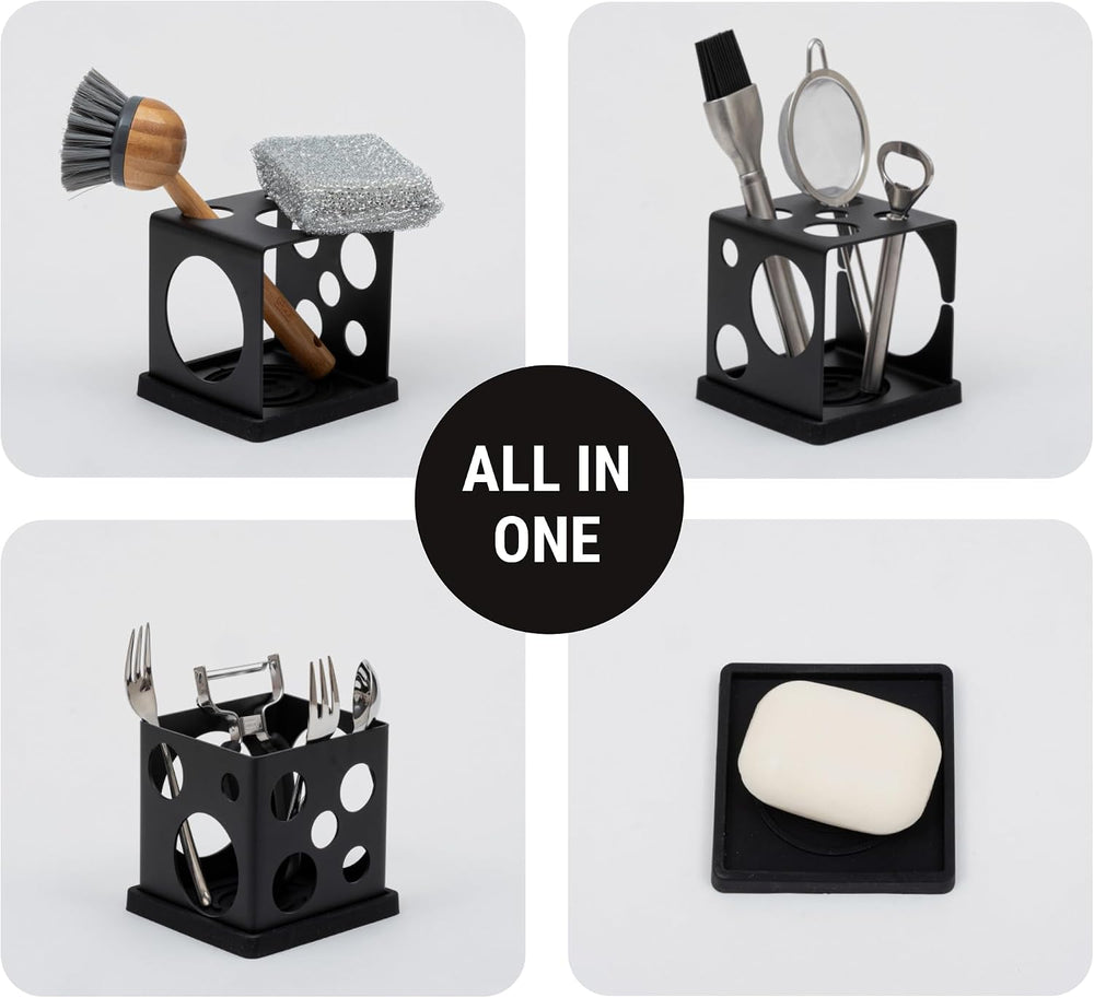 dri.Cube - Kitchen Sink Caddy & Drainer for Bottles, Cups, Straws, Cutler...