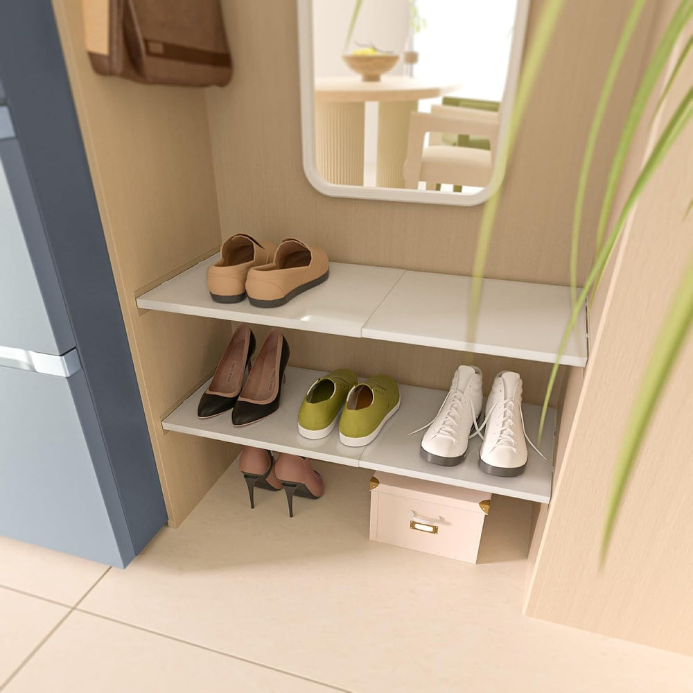 Large Expandable Wardrobe Shelves, Heavy-Duty Metal Closet Shelf Wardrobe She...