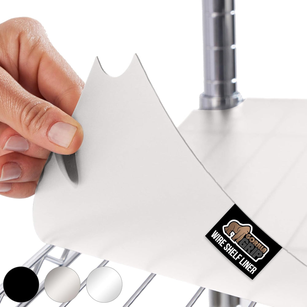 GORILLA GRIP ShelfGuard Wire Shelf Liner, Set of 4, 18x48 Clear