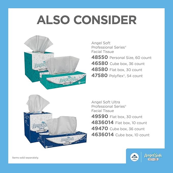 Georgia-Pacific Angel Soft Professional Series Polyflex 2-Ply Facial Tissue