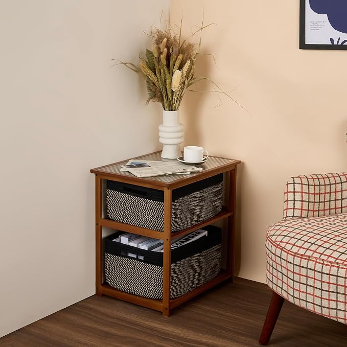 Large Storage Baskets for Organizing, Closet Shelf Baskets for Clothes Blanke...