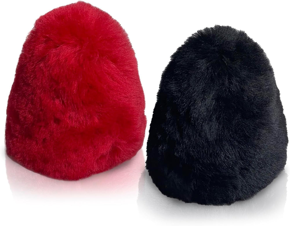 JOUNJIP Dual Wool Buffer Replacement Covers - Handmade 100% Lambswool Polishe...