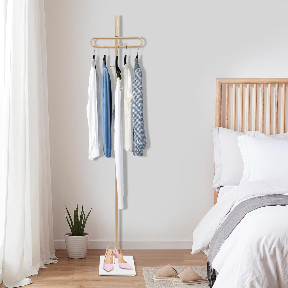 69"Retail Display Garment Rack, Metal Clothing Rack with Base and 3 Hook...