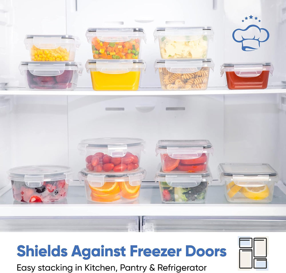 Chef's Path 32 Piece Airtight Food Storage Containers with Easy Snap Lids...
