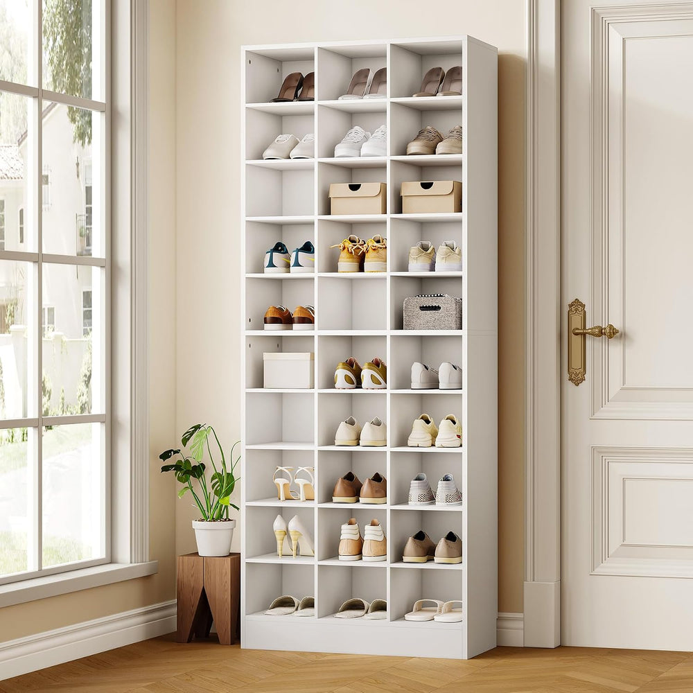 LITTLE TREE 70.9" Tall Shoe Rack, 10-Tier Freestanding Shelf, Max. Store...